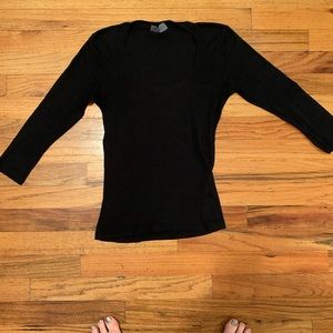 Michael Stars black 3/4 top